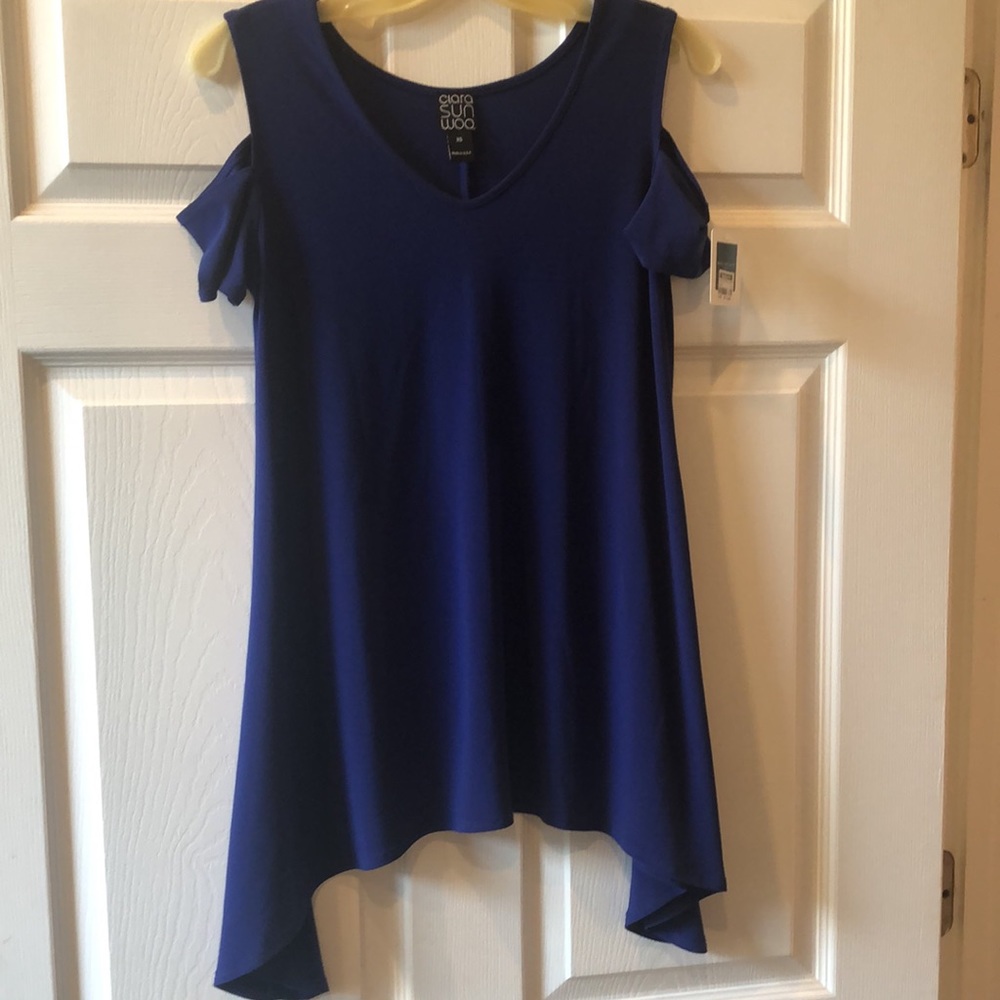 Clara Sun Woo Cold Shoulder Top